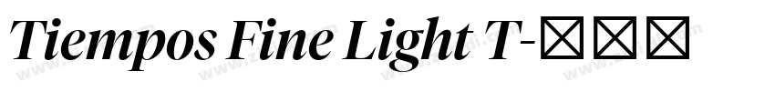 Tiempos Fine Light T字体转换